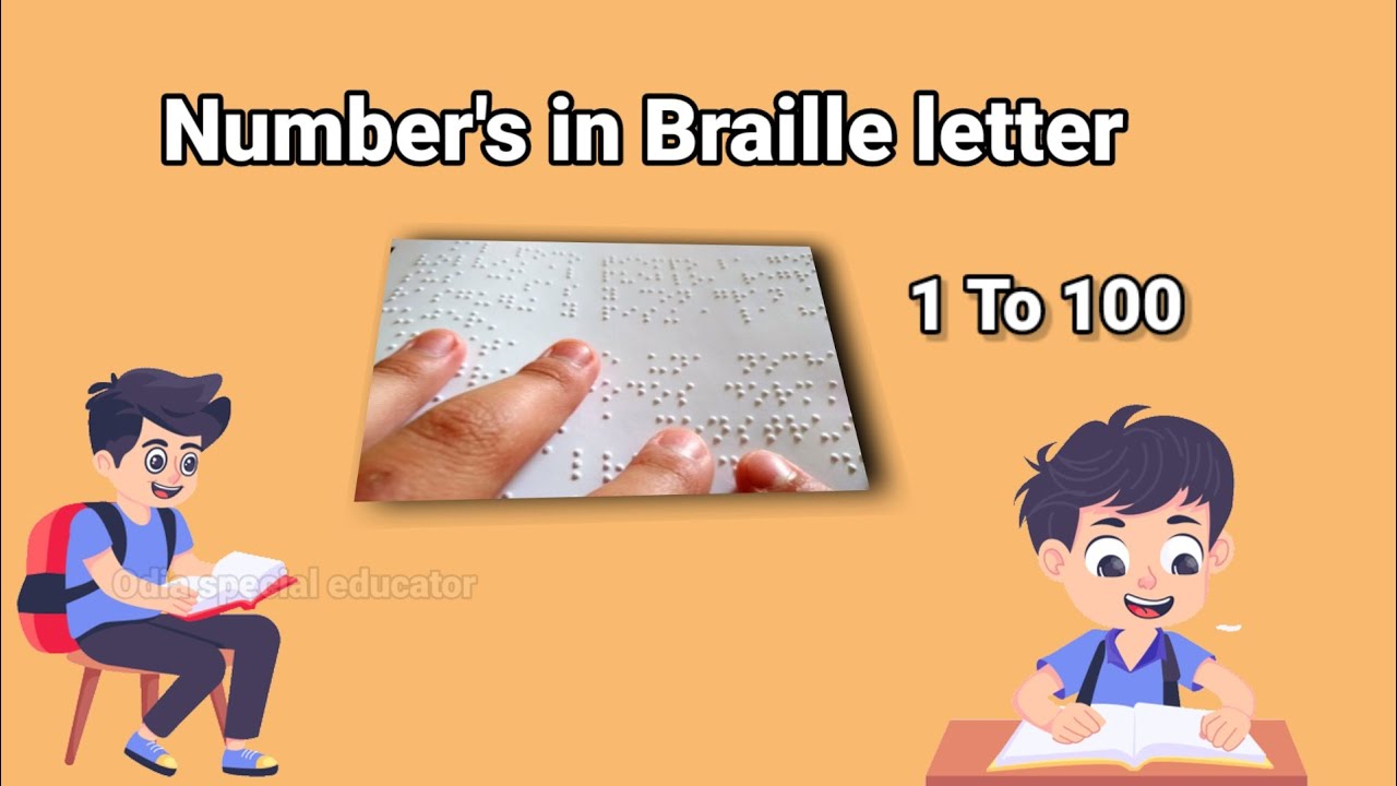 1 To 100 In Braille letter // Number Braille Tutorial - YouTube