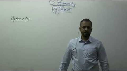 Monotonic and Non Monotonic-01 By Prakash Gupta (PG Sir) B.Tech. IIT Bombay