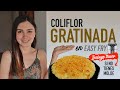 Coliflor GRATINADA en EASY FRY | Qué hacer si no tienes molde para la Air Fryer ?