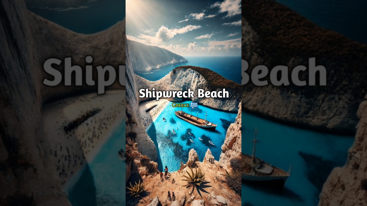 Quick Tour of Navagio Beach, Greece’s Hidden Paradise! 🌊✨