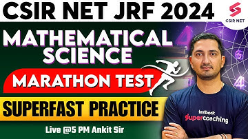 CSIR NET Mathematical Science | CSIR NET 2024 Marathon Session | Most Probable Question | Ankit Sir