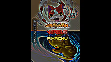 Jibanyan (Yo-Kai Watch) | VS | Pikachu (Pokémon) #yokaiwatch #anime #edit #viral #pokemon