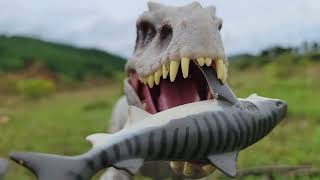 Spinosaurus vs Carnotaurus vs T-Rex vs Indominus Rex 🦖 Epic Dinosaur Battle  Jurassic World 2025