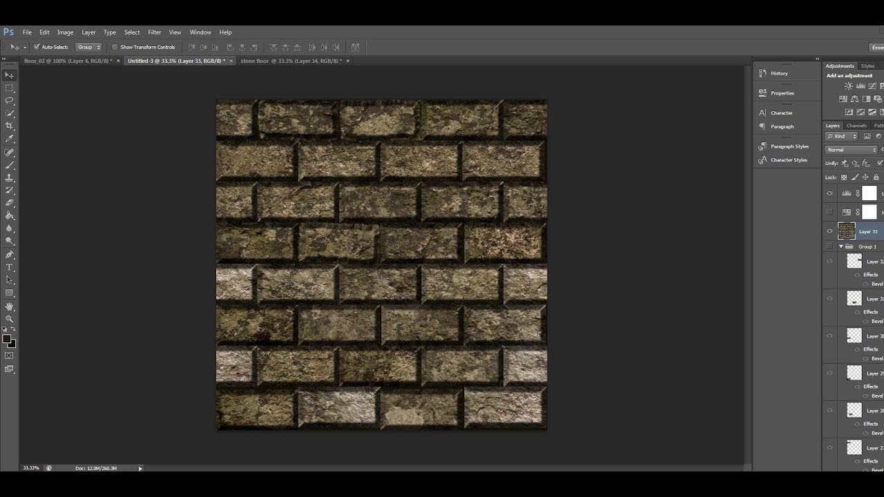 Creating a seamless brick texture - YouTube