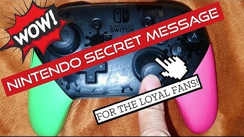 Secret Message Inside Pro Controller - Splatoon 2 Edition Reveal! | What