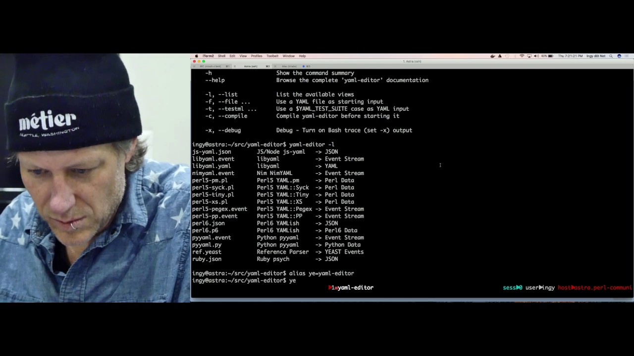 Salt Lake Perl Mongers - 1/26/2017 - Ingy döt Net - "What's on Ingy's Mind?"