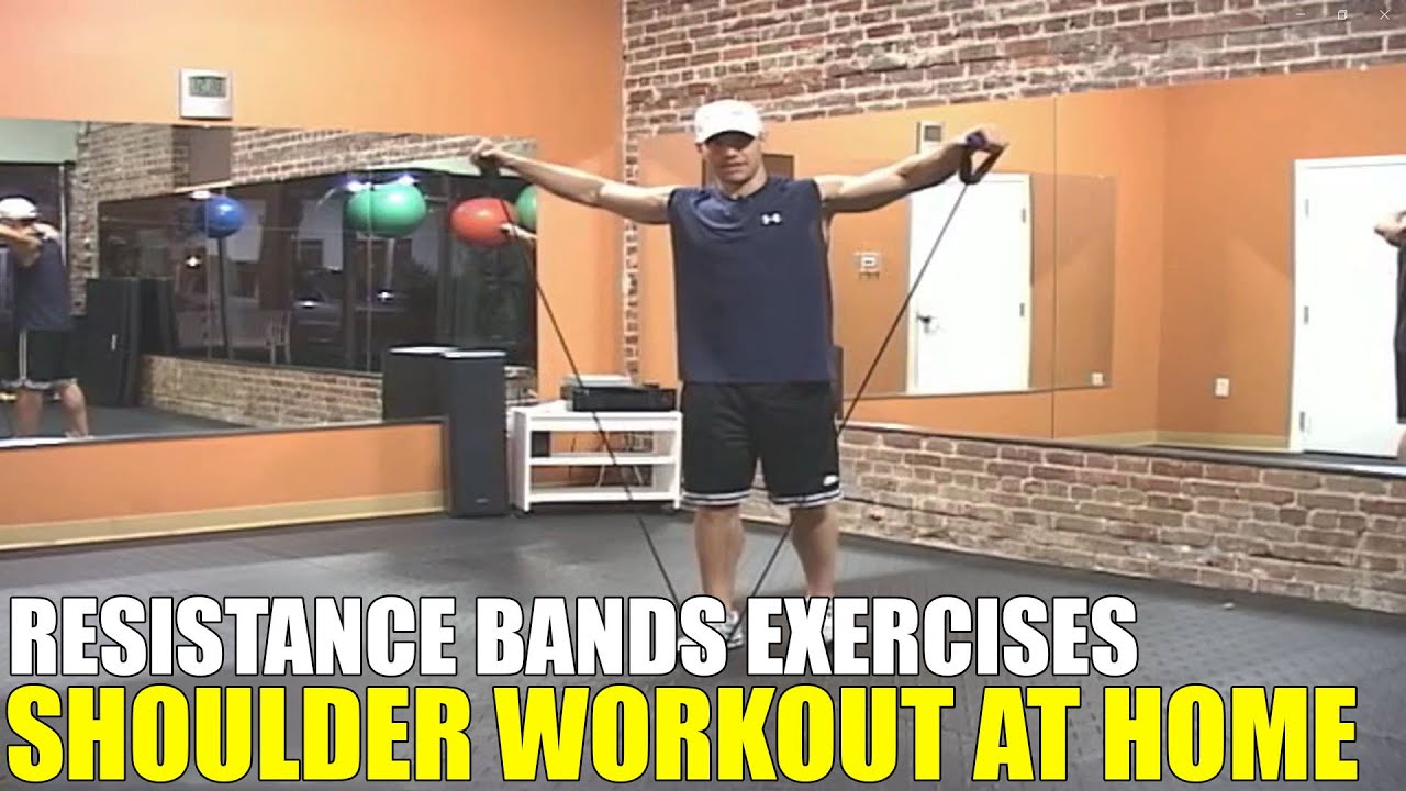 Shoulder Workout at Home with Resistance Bands