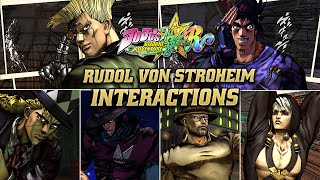 Rudol von Stroheim's Interactions | JoJo's Bizarre Adventure: All-Star Battle R