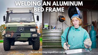 Welding A Custom Aluminum Bed Frame - DIY Unimog Camper Build Series #3 by Our Way To Roam 4,608 views 5 months ago 22 minutes