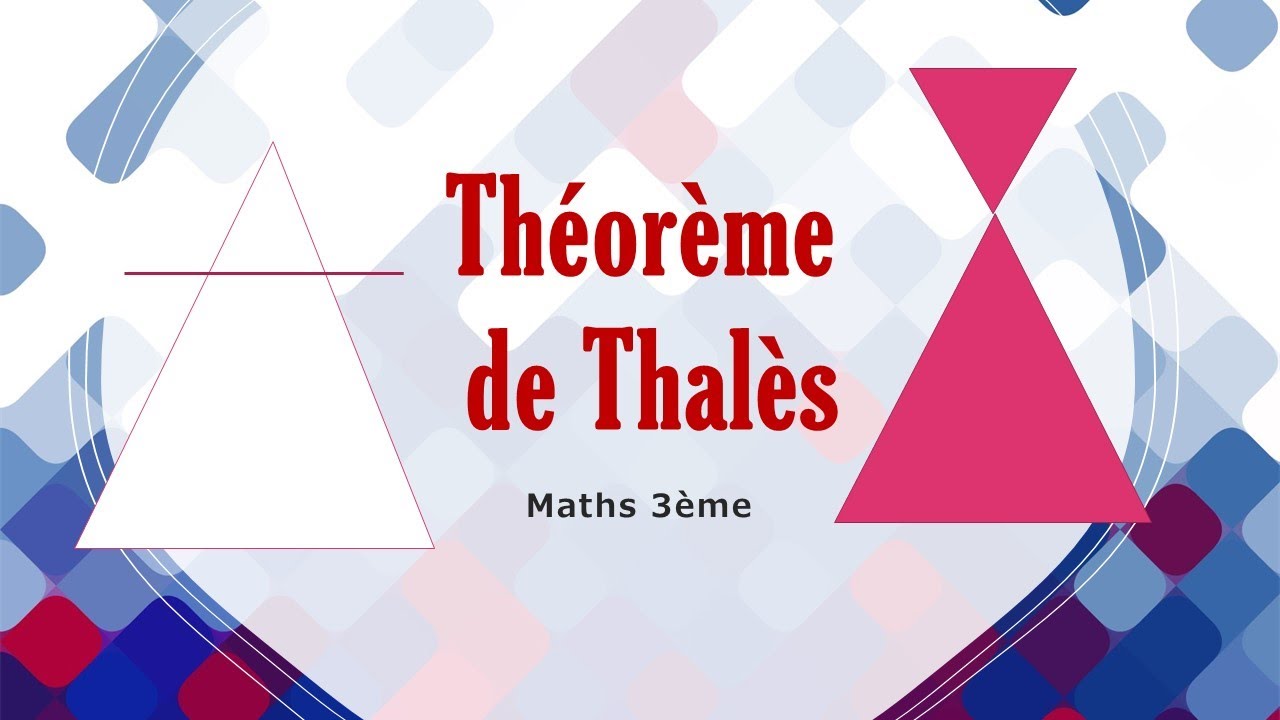 Théorème de Thalès - YouTube