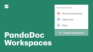 How to Use PandaDoc Workspaces (Organize Multiple Teams)