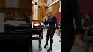 Santa Baby - Loredana rehearsals with Bucharest Symfonic Orchestra
