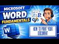How to Print a Microsoft Word Document (Step-by-Step Beginner Guide) | Microsoft Word Fundamentals