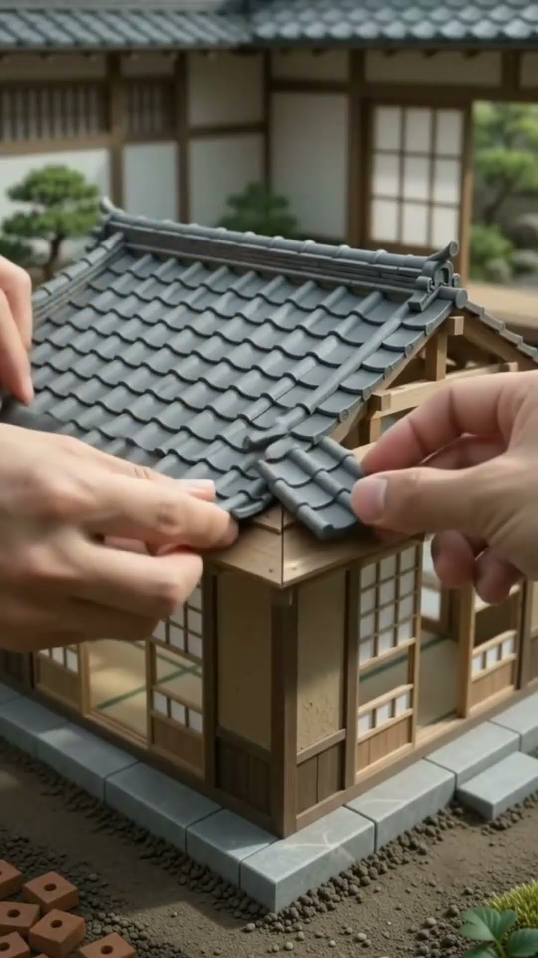 Miniature DIY Japanese Zen House Construction Building (Hyper