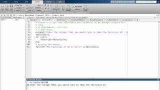 Topic 2: Matlab's For loops