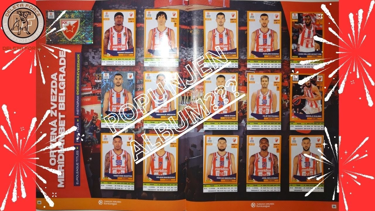 EUROLEAGUE PANINI 2024/2025 - POPUNJEN ALBUM?