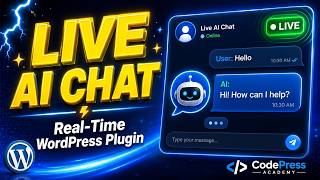 Live AI Chat Plugin for WordPress – Real-Time ChatGPT Like Chatbot | CodePress Academy
