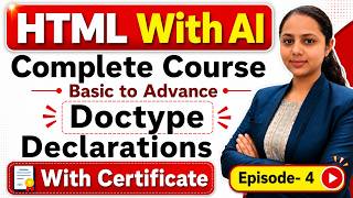 HTML Doctype Declarations Tutorials Episode-4
