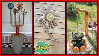 🌻 Garden Secrets: How to Make Unique Decor from Old Materials!!