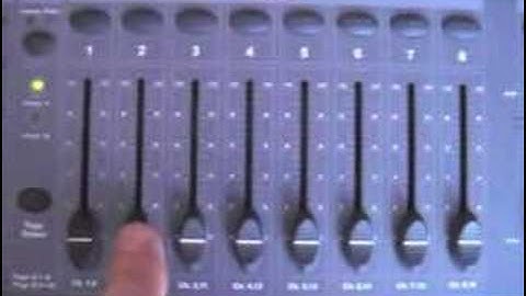 DMX lighting controller programming part 1