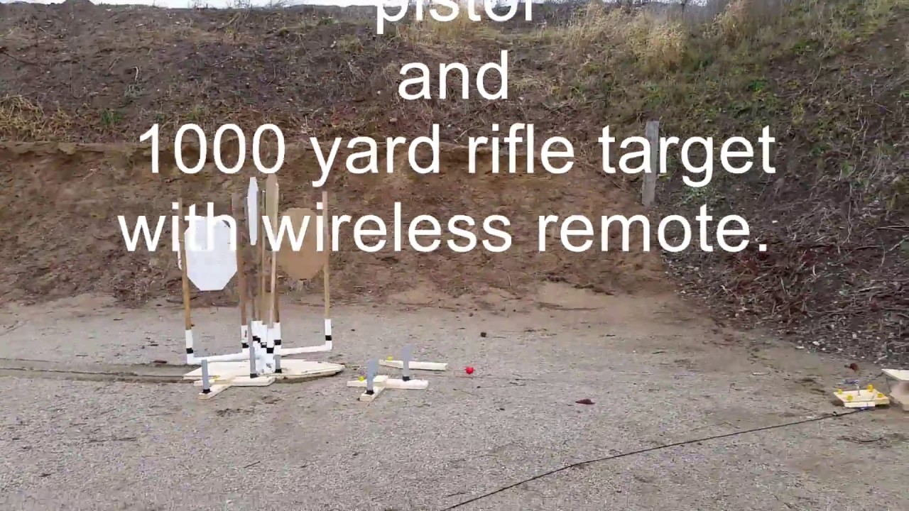 1000 yard moving rotating rifle handgun target setup YouTube