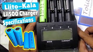Liitokala Engineer Li-500 Lithium Battery Charger Specification And Walkthrough