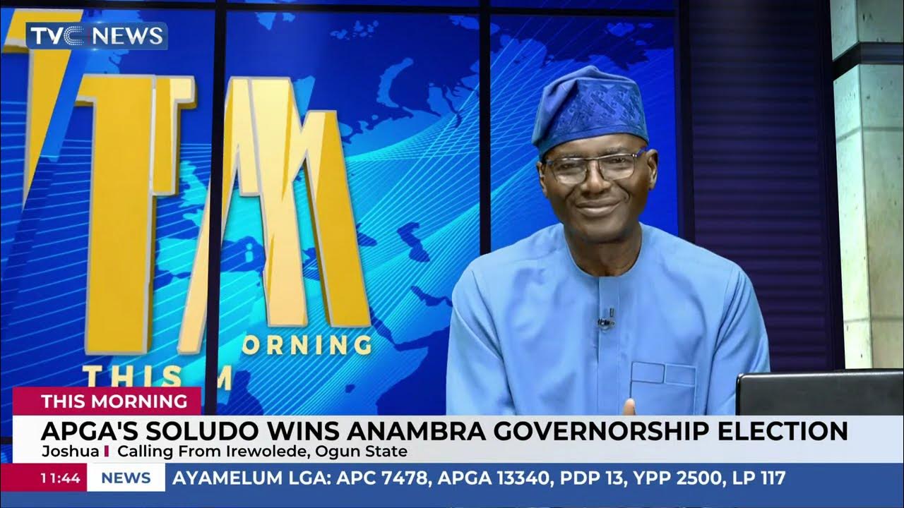 APGA’s Soludo Wins Anambra Governorship Election | This Morning APGA’s Soludo Wins Anambra Governorship Election | This Morning
