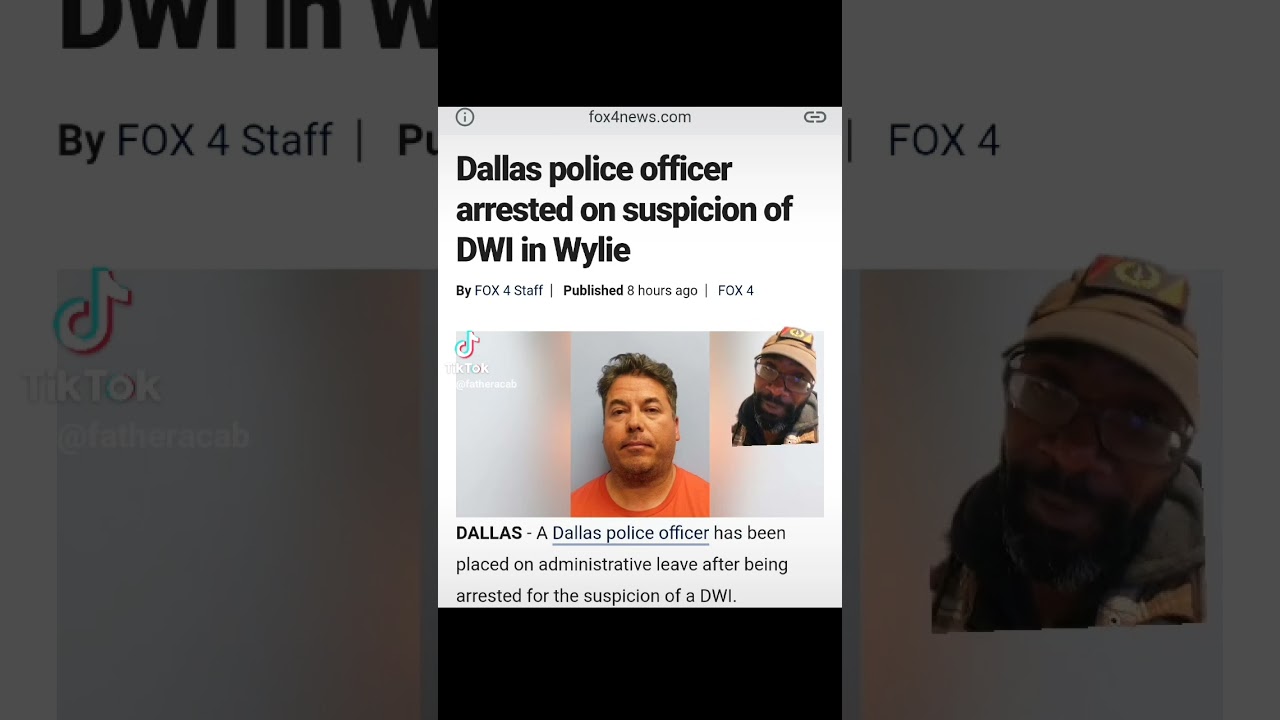 ⁣Texas Cop placed on leave after DWI arrest. #dallas #texas