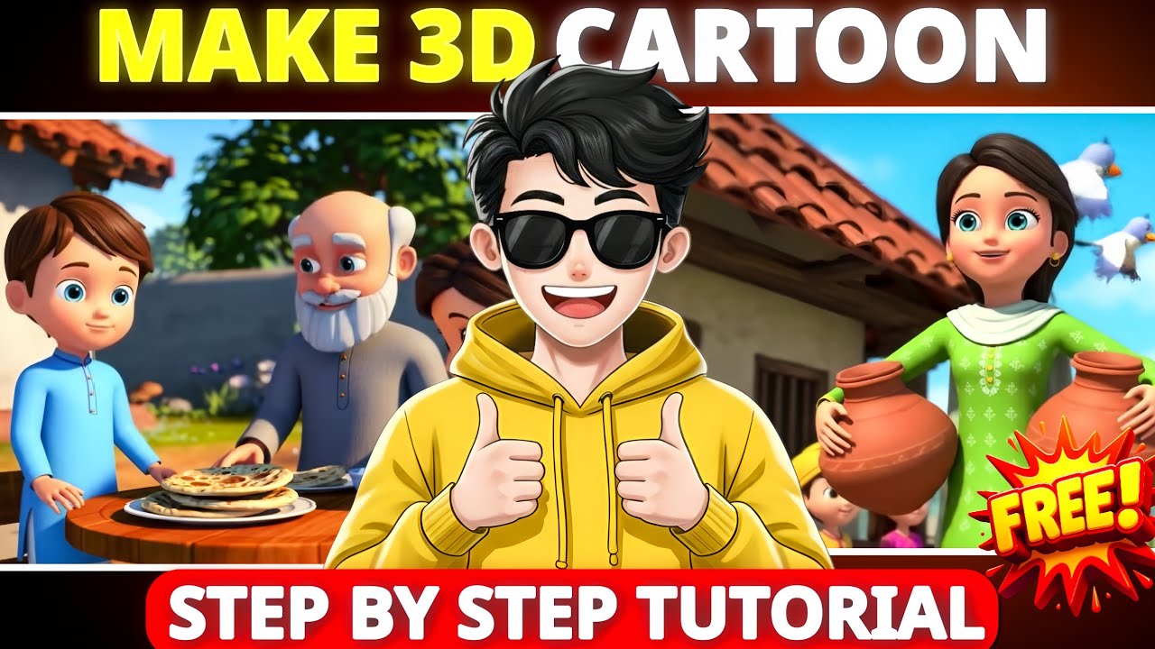 How to make 3d cartoon animation videos  🎬| Cartoon video kaise banaye| Cartoon Video