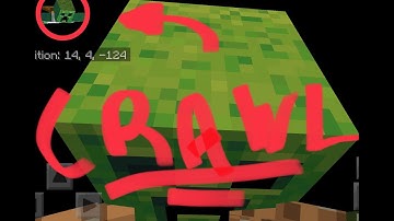 How To CRAWL in 1 BLOCK SPACES in Minecraft Bedrock Edition