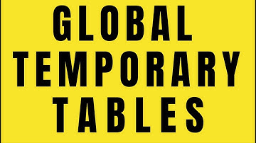 Oracle SQL Tutorial: Understanding Global Temporary Tables Explanation In Telugu