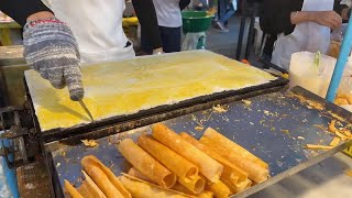 ထိုင်းမုန့်ချိုကြွပ် Khanom Buang - Thai Crispy Crepe Rolls မုန့် လုပ်တာလေးကို မျှဝေပေးလိုက်ပါတယ်