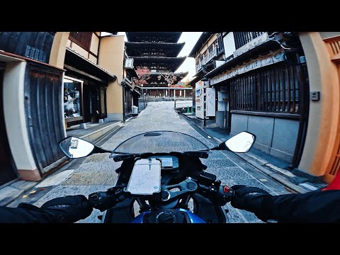Kyoto 7AM Motorcycle Ride (52mins) POV