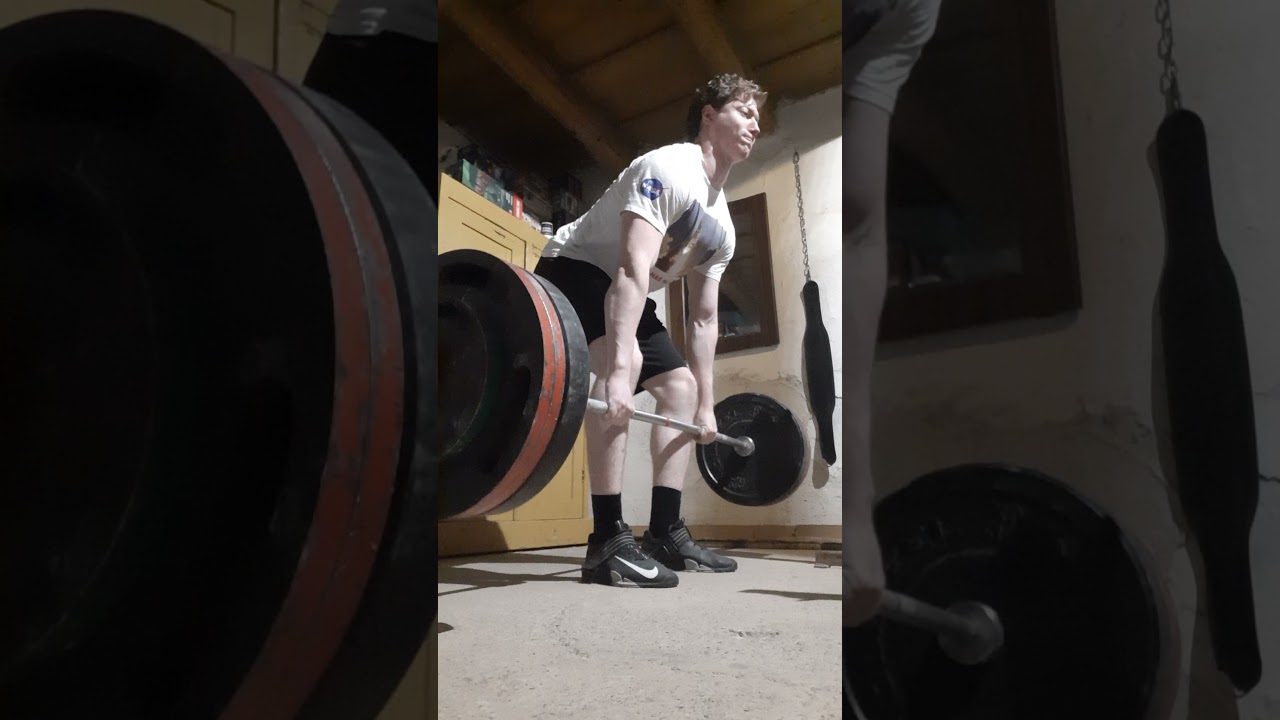 180kg/397lbs x 3 Cheat Row