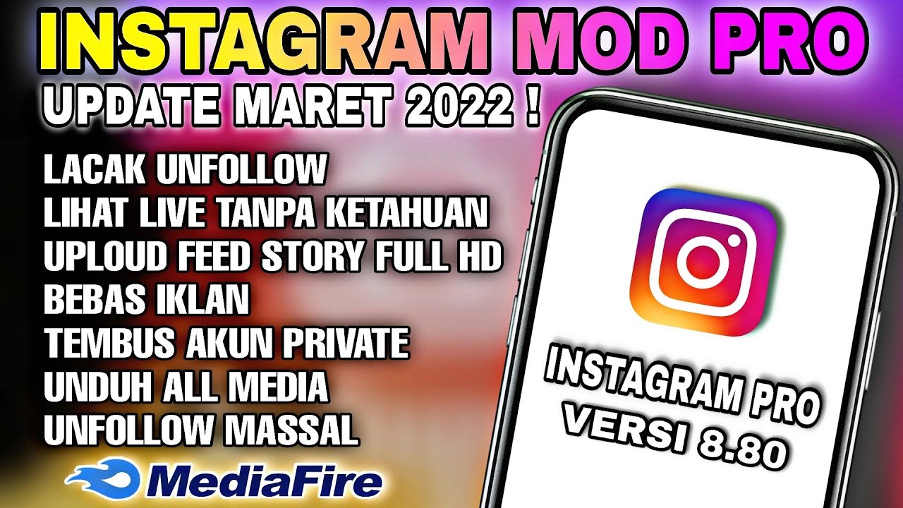 Download Instagram Mod Terbaru 2022 Instagram Pro V8.80 Terbaru YouTube