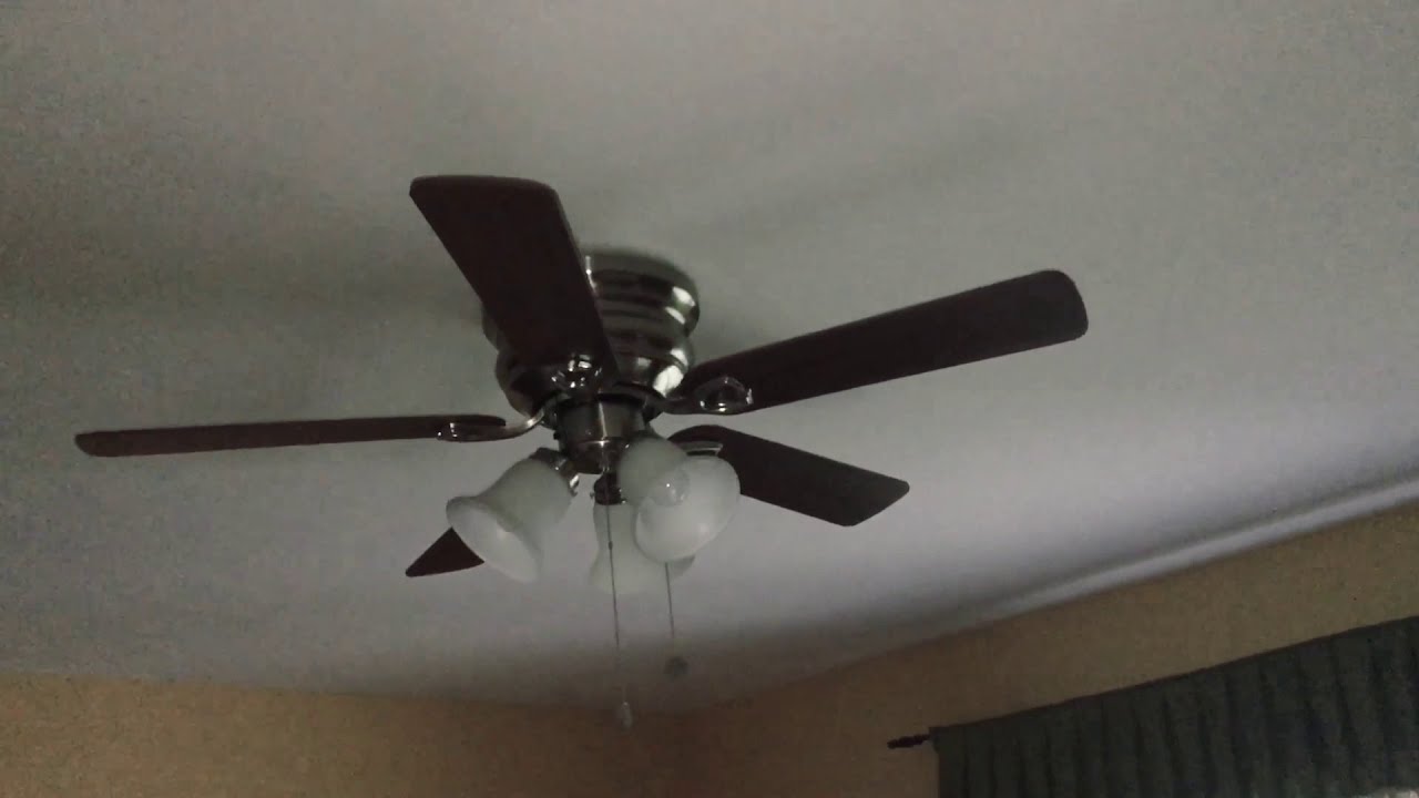 Hampton Bay Clarkston 44 Inch Ceiling Fans Going From Off To Full