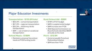 MASC Webinar: Legislative Update & FY27 Budget Recap