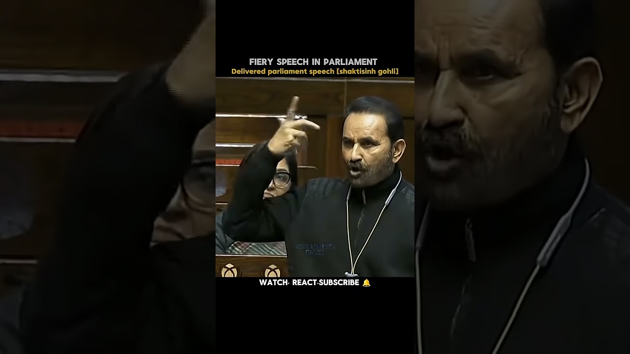 fiery speech in parliament shaktisinh gohli 
