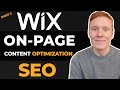 On-Page Content Optimization For Wix - Wix SEO 2023 (Part 2)