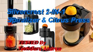 Silvercrest 2 IN 1 Spiralizer & Citrus Press SSE 80 B1 Profile