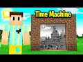 I Made A MINECRAFT TIME MACHINE To Visit The PAST!