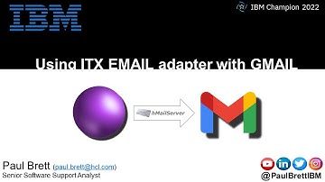 Using the IBM Transformation Extender Email adapter to send an mail to a cloud based Email service