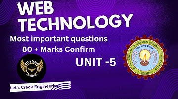 😃 80+ Marks Web Technology Unit - 5 important Questions For AKTU Exam #aktu #video #youtube