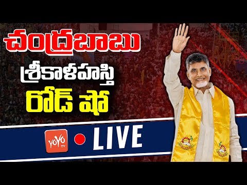 Chandrababu Naidu Road Show LIVE | Palamaner - Chittoor | TDP Election Campaign | YOYO TV
