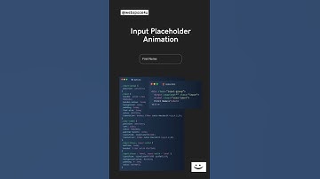 Input Placeholder Animation using CSS #csstricks #coding #codinglife #codingbootcamp
