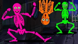 The Funny Loony Skeletons Dance Song | 10 Crazy Skeletons Midnight Madness Rhymes By Tee Hee Town
