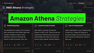 Amazon Athena - 20 Strategies for Faster, Cheaper & More Secure Queries