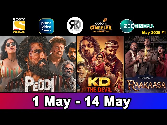 6 Upcoming South Hindi Dubbed Movies | Confirm Release Date | Peddi, KD The Devil, Rakasa |May2026#1