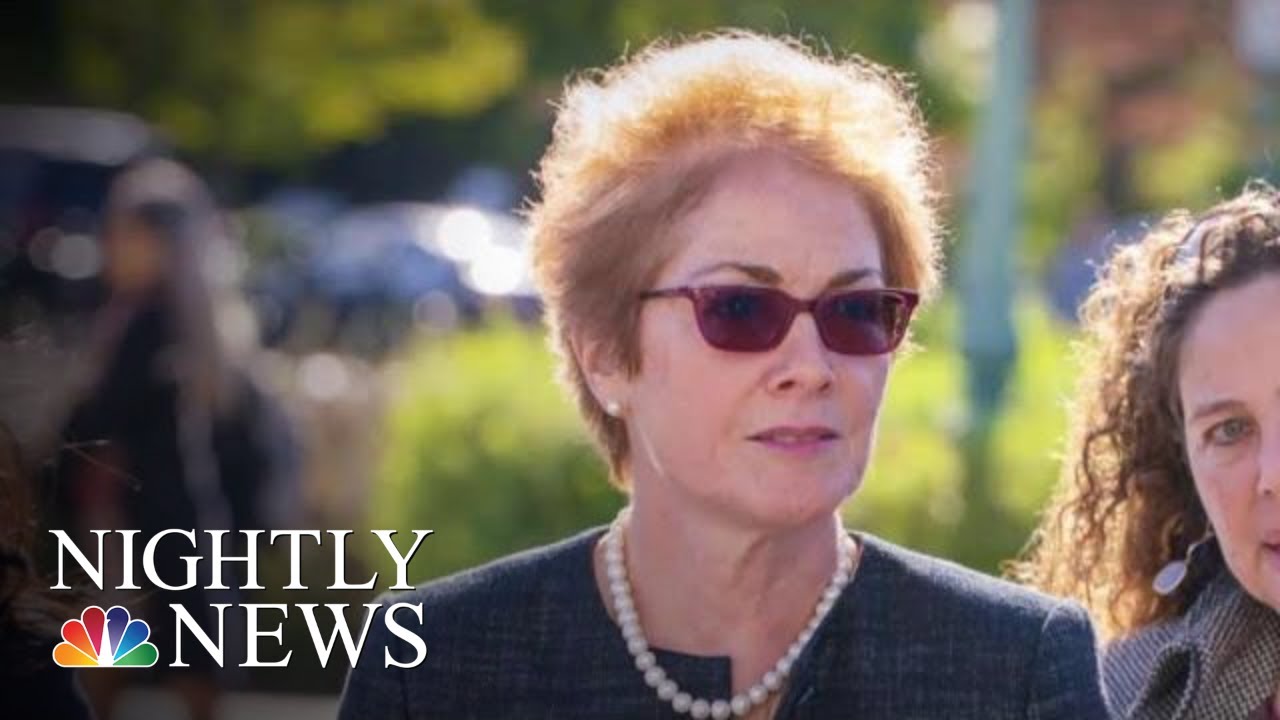 Former Ukraine Ambassador Testifies Trump Pressured State Dept. To Remove Her | NBC Nightly News