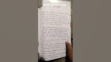 PHP Project file | Computer Science & Engineering | Diploma 5th Semester Project Report / Practical